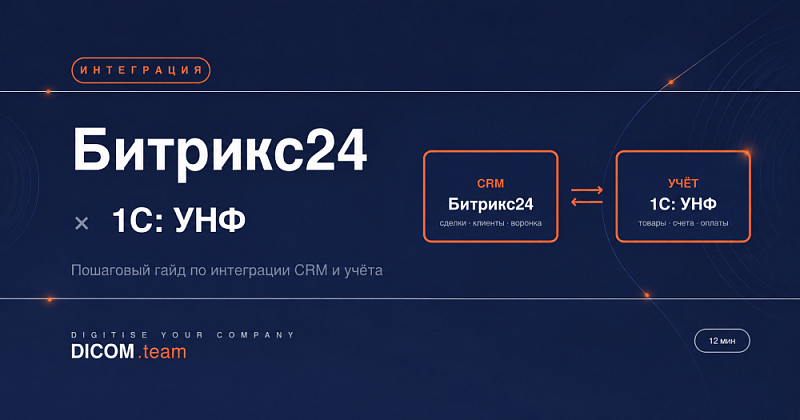 Интеграция Битрикс24 и 1С УНФ — пошаговый гайд